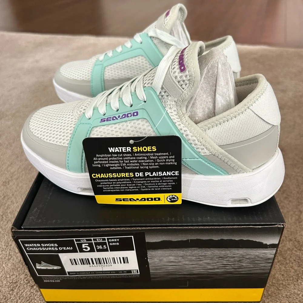 Sea-Doo Mint and White Water Shoes